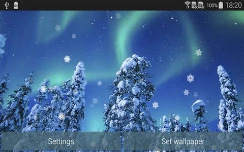 Aurora Winter Live Wallpaper screenshot 2
