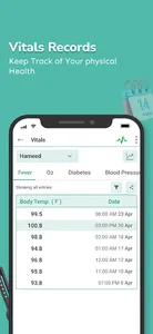 MyVitals - Track your vitals screenshot 2
