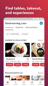 OpenTable screenshot 1