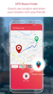 GPS Route Finder + Location sh screenshot 1