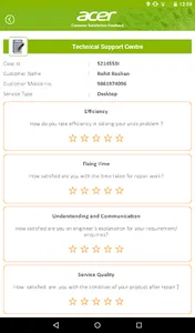 Acer Service Center Feedback screenshot 2
