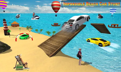 Water Surfer Car Racer Games screenshot 1