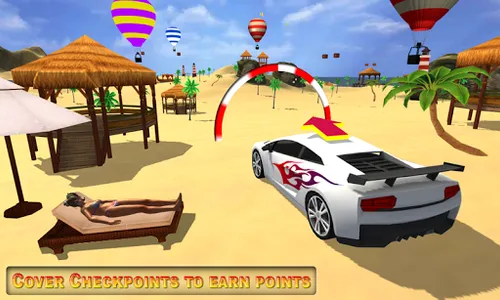 Water Surfer Car Racer Games screenshot 2