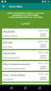 Unitre Olbia screenshot 1