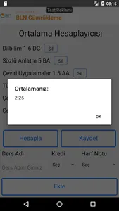 Ortalama Hesaplama screenshot 1