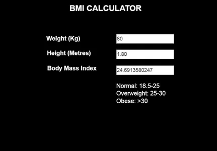 BMI Calculator screenshot 1