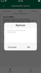 OV Approval screenshot 5
