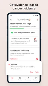 Outcomes4Me Cancer Care screenshot 1