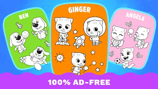 Talking Ginger Coloring screenshot 14