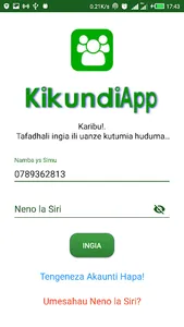 Kikundi App screenshot 0