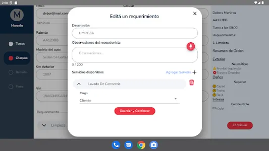 Recepción de Vehículos screenshot 13