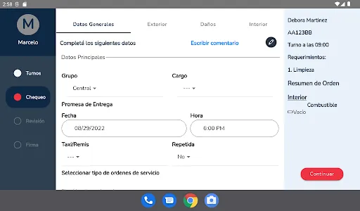 Recepción de Vehículos screenshot 2