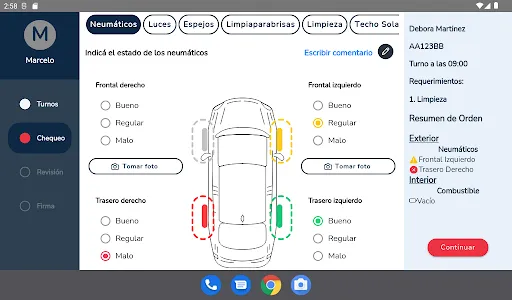 Recepción de Vehículos screenshot 3