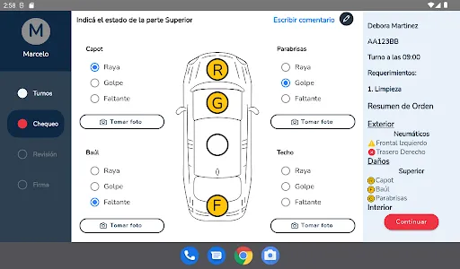 Recepción de Vehículos screenshot 4