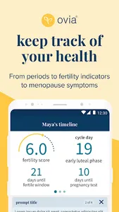 Ovia: Fertility, Cycle, Health screenshot 0