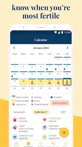 Ovia: Fertility, Cycle, Health screenshot 1