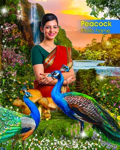 Peacock Photo Frames Garnish screenshot 1