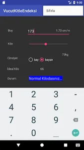 Vücut Kitle Endeksi screenshot 3