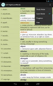 SAT High Score Words screenshot 10