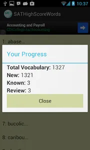 SAT High Score Words screenshot 4