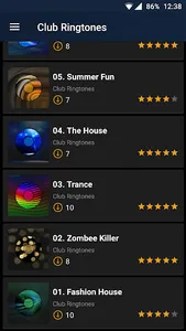 Club ringtones screenshot 5