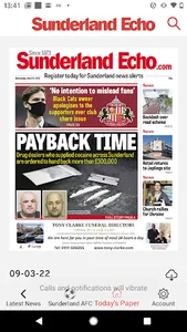 The Sunderland Echo Newspaper screenshot 2