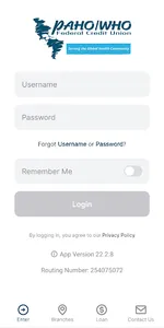 PAHO WHO Federal Credit Union screenshot 0