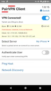 PairVPN screenshot 1