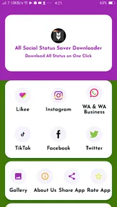 All Social Status Saver Downlo screenshot 0
