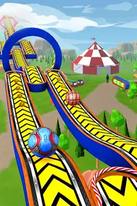 Super Sky Rolling Ball Game 3D screenshot 0