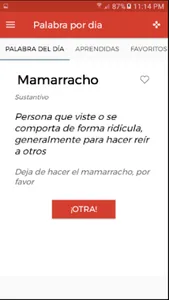 Palabra por día - Aprende! screenshot 0