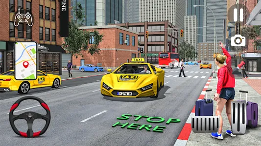 Grand City Taxi : Car Games 3D screenshot 0