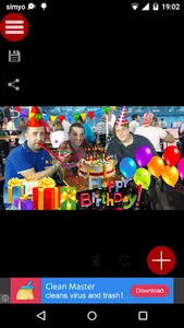 Birthday Party photo Stickers screenshot 2