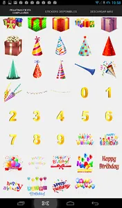 Birthday Party photo Stickers screenshot 8