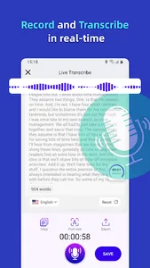 Speech To Text:live transcribe screenshot 0