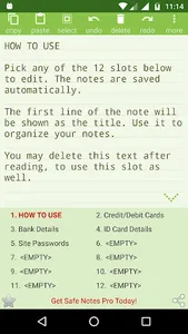 Safe Notes : Notepad Password screenshot 2