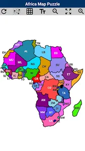 Africa Map Puzzle screenshot 0