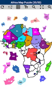 Africa Map Puzzle screenshot 1