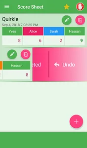 Score sheet screenshot 6
