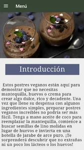 Recetas de postres veganos screenshot 1