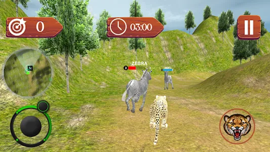 Wild Cheetah Attack Game screenshot 0