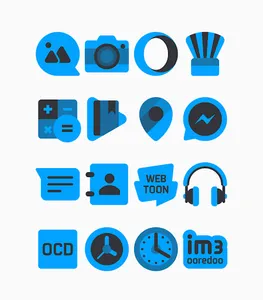Samak Blue - Icon Pack screenshot 12