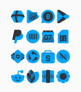 Samak Blue - Icon Pack screenshot 13