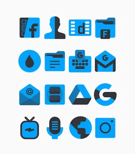 Samak Blue - Icon Pack screenshot 6