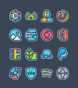 Sticker UI - Icon Pack screenshot 14