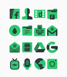 Warak Green - Icon Pack screenshot 1