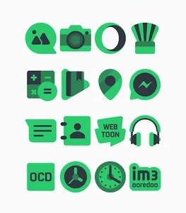 Warak Green - Icon Pack screenshot 12