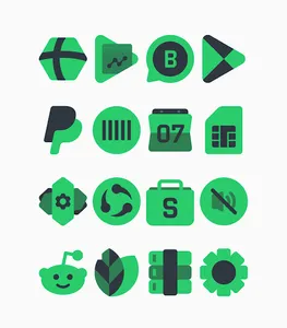 Warak Green - Icon Pack screenshot 13