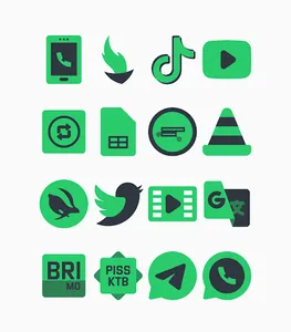 Warak Green - Icon Pack screenshot 14