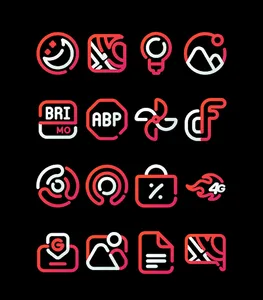 CherryLine - Red Icon Pack screenshot 0